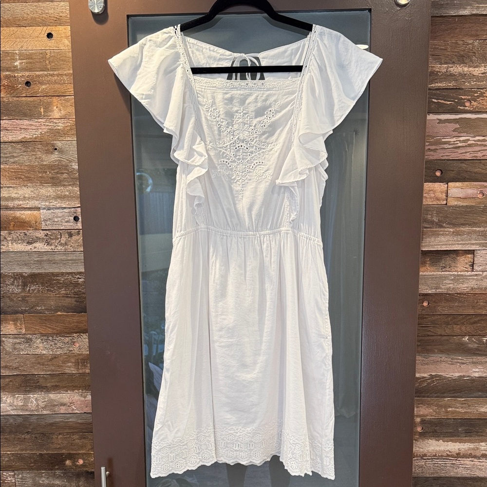 New With Tags! Old Navy White Ruffle Mini Dress